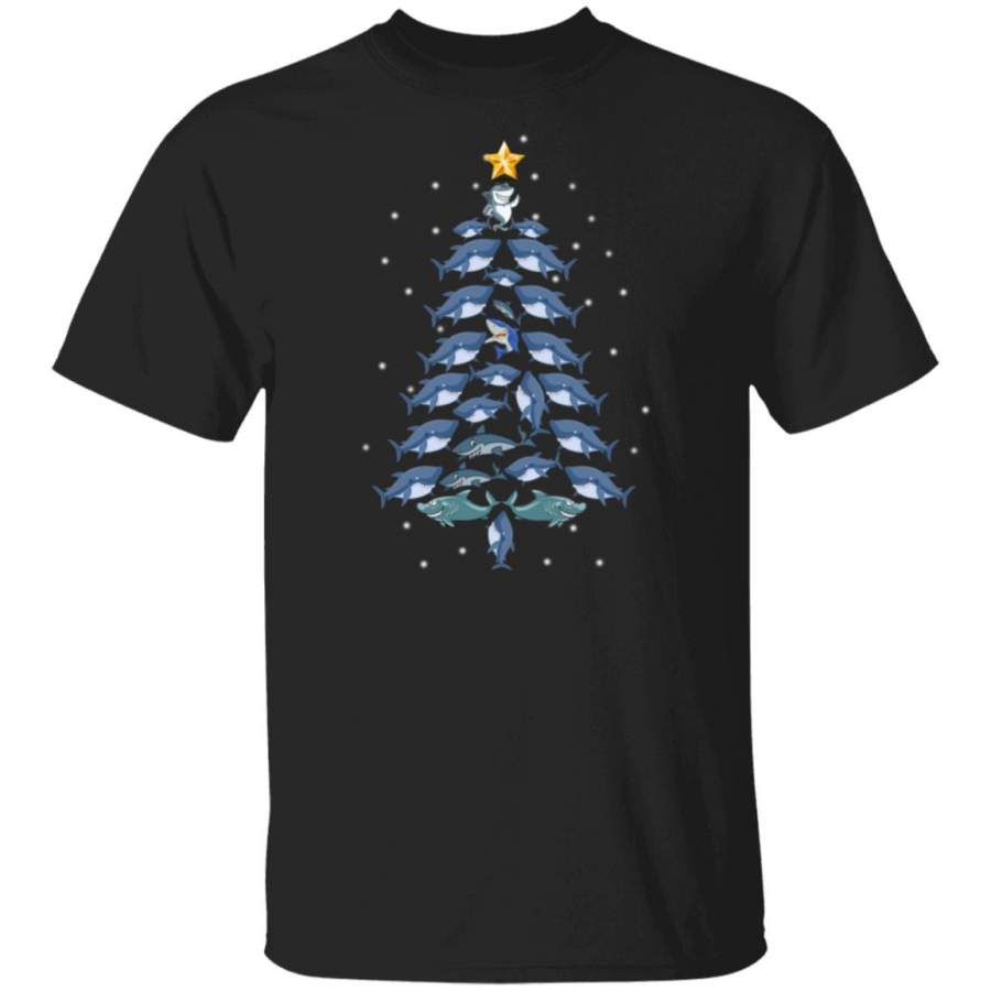 Shark Christmas Tree T-shirt