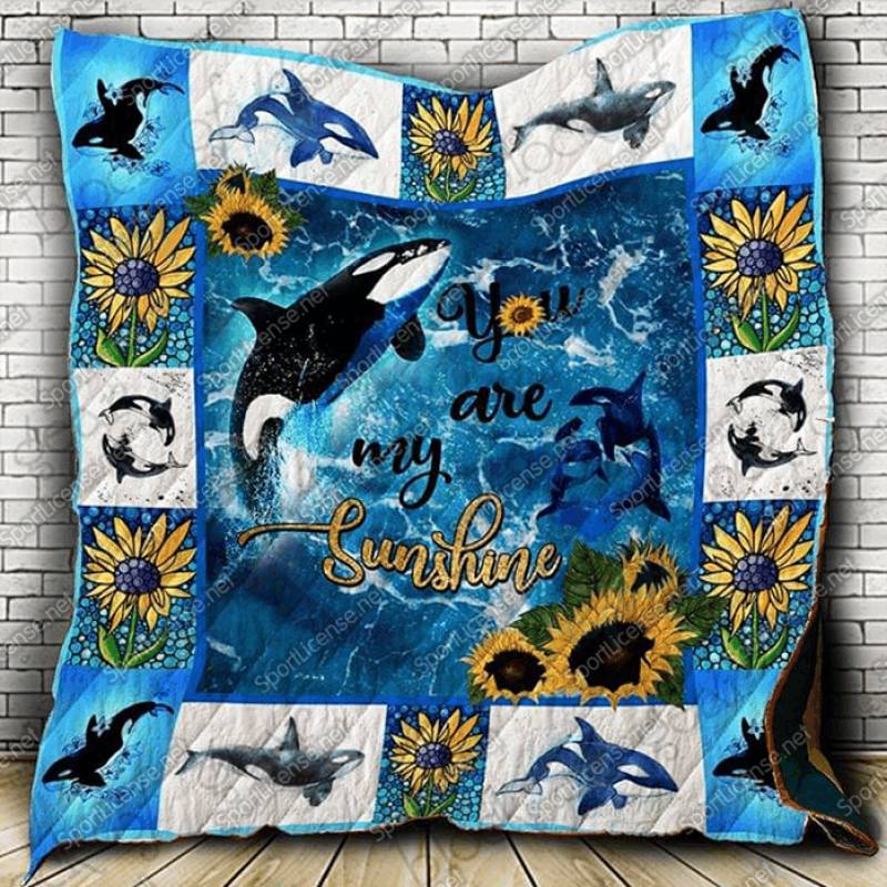 Whale You Are My Sunshine Quilt Blanket