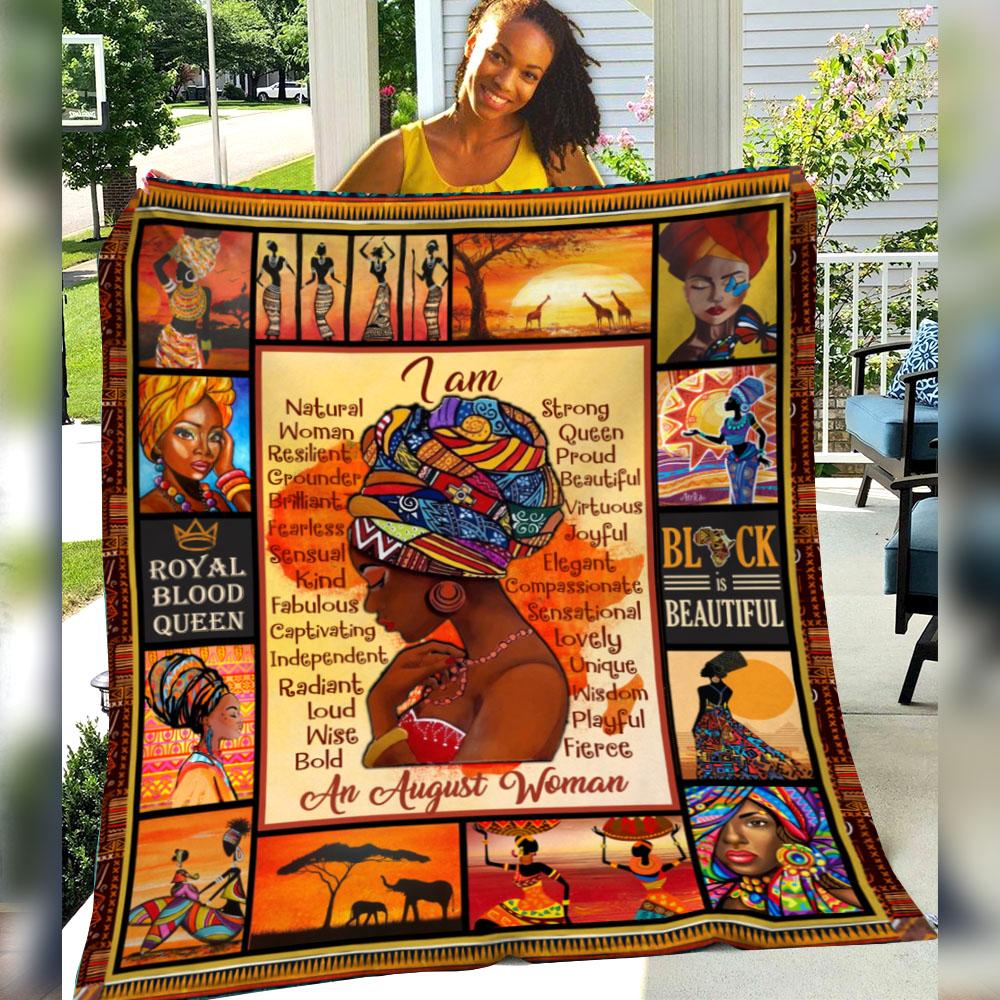 August African Bwa Fleece Blanket, Sherpa Blanket, Gift For Parent, Family Member, Friends Gift, Christmas Gift, Home Decor, Home Living,