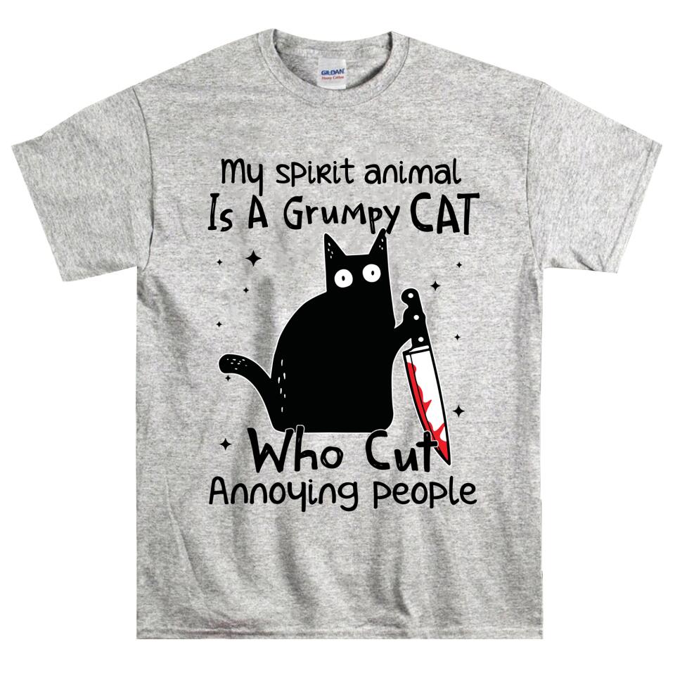 My Spririt Animal Is A Grummy Cat Lover T Shirts – Trending Personalized