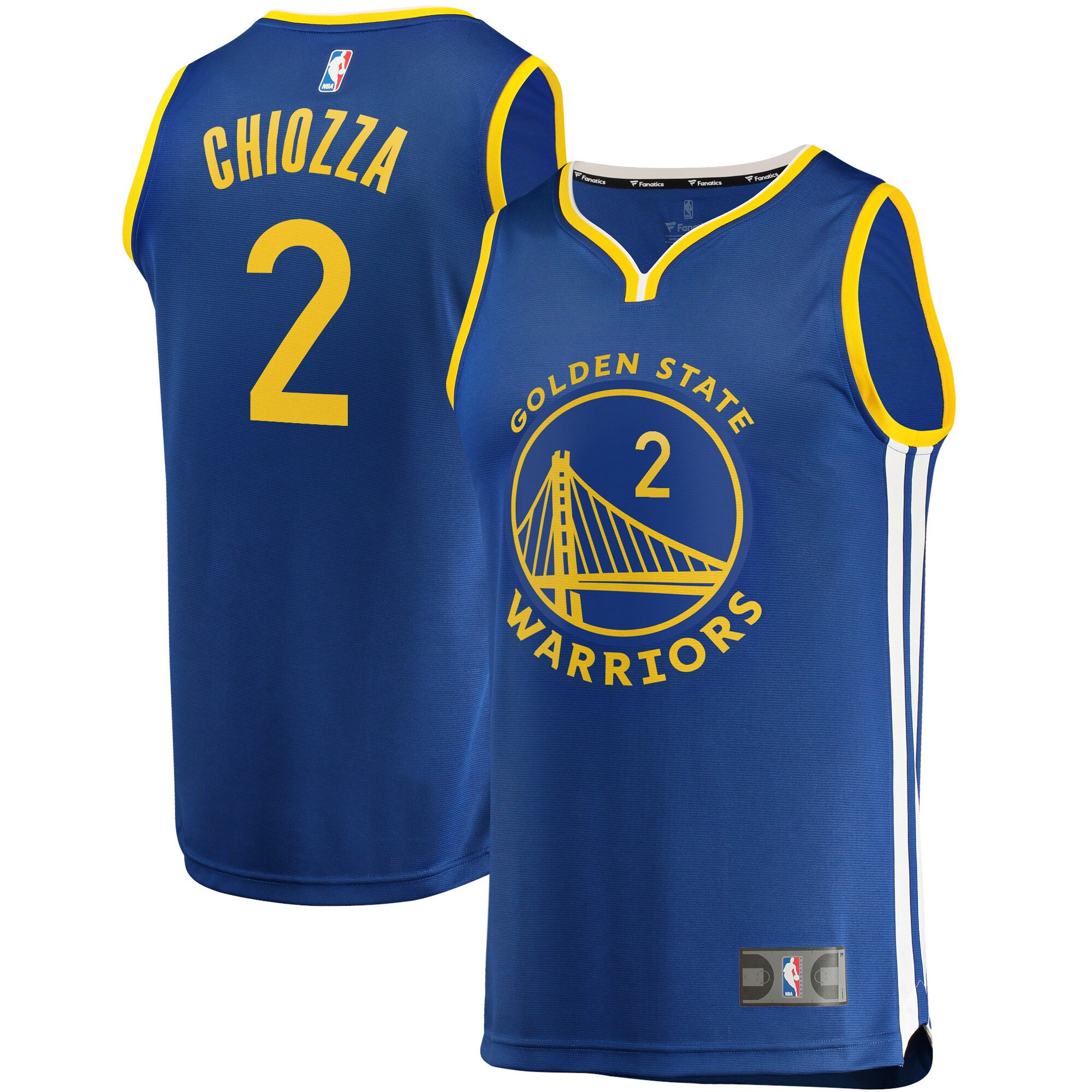 Chris Chiozza Golden State Warriors Fanatics Branded 2021/22 Fast Break Replica Jersey – Icon Edition – Royal NBA