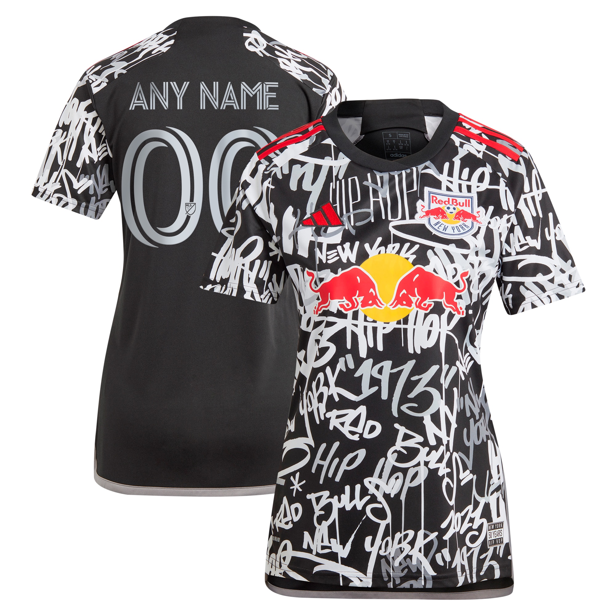 New York Red Bulls Women's 2023 Freestyle Replica Custom Jersey – Black