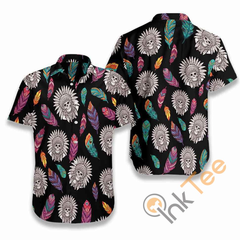 Native American Skull Hawaii Shirts Ha97906