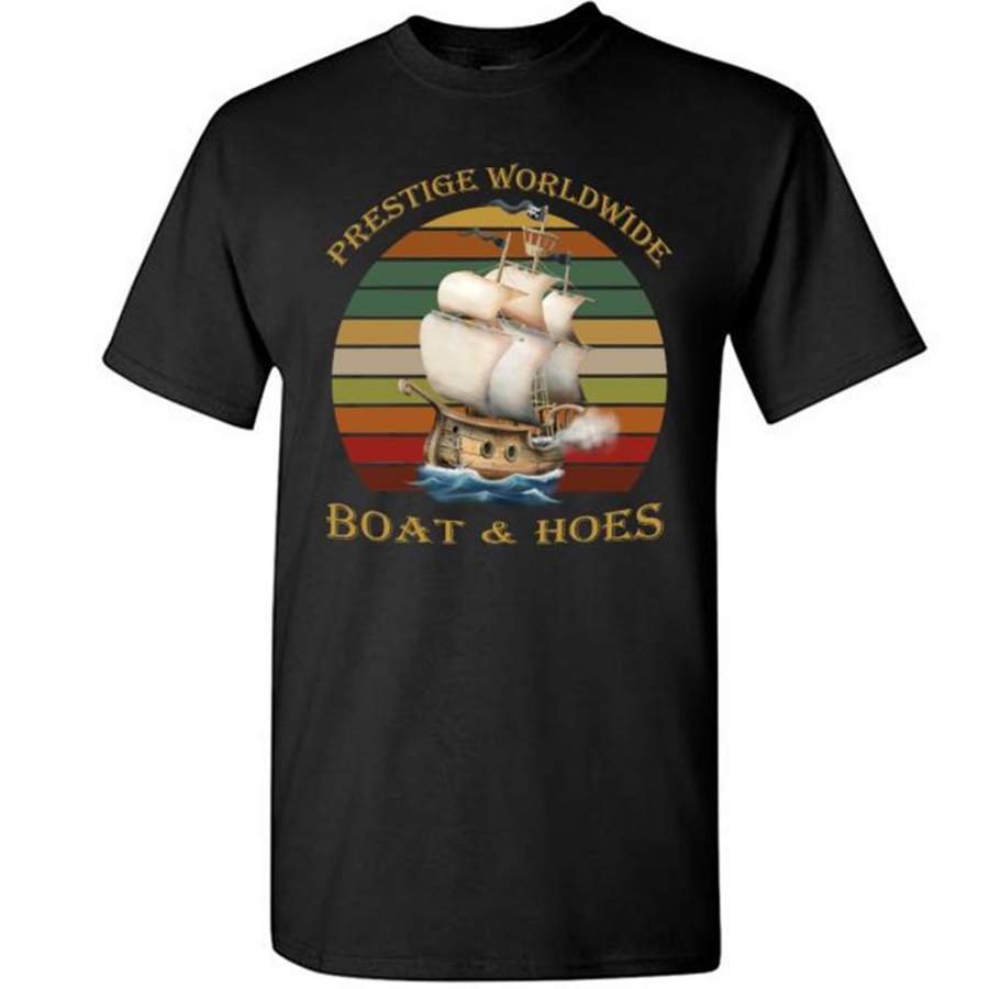 Prestige Worldwide Boats And Hoes, Vintage Retro Design – Gildan Short Sleeve Shirt