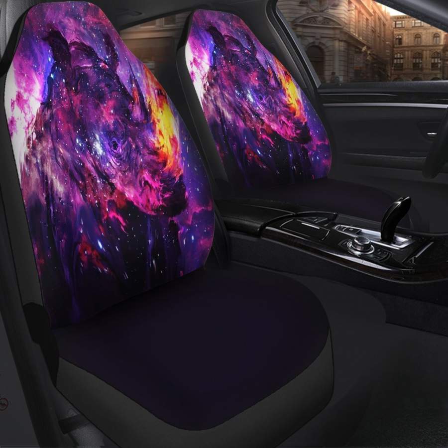 Rhino Digital Art Animal Car Seat Covers