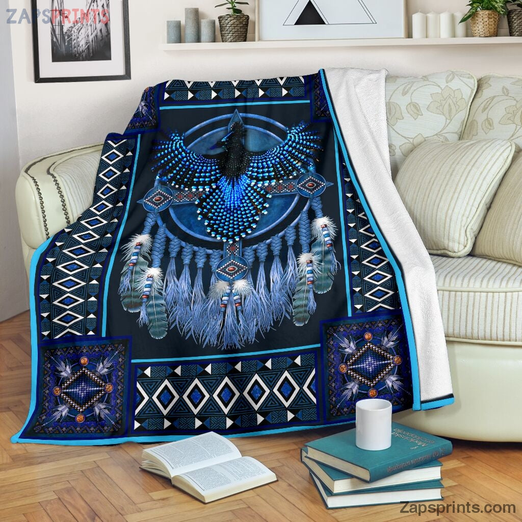 Stellers Jay Bird Native American Dreamcatcher Blanket – Cool Gift Ideas