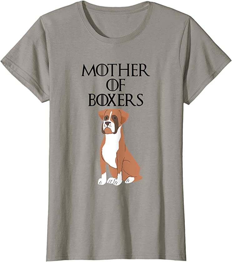 Cute Funny & Unique Boxer Dog & Puppy Fur Mom Gift T-Shirt