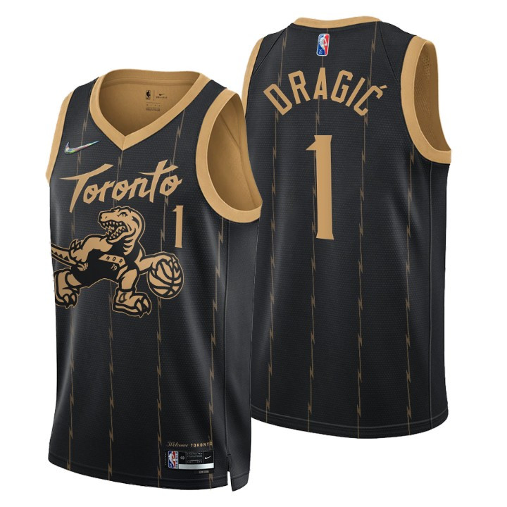 Toronto Raptors Goran Dragic 1 NBA Basketball Team City Brandedition Black Jersey Gift For Raptors Fans