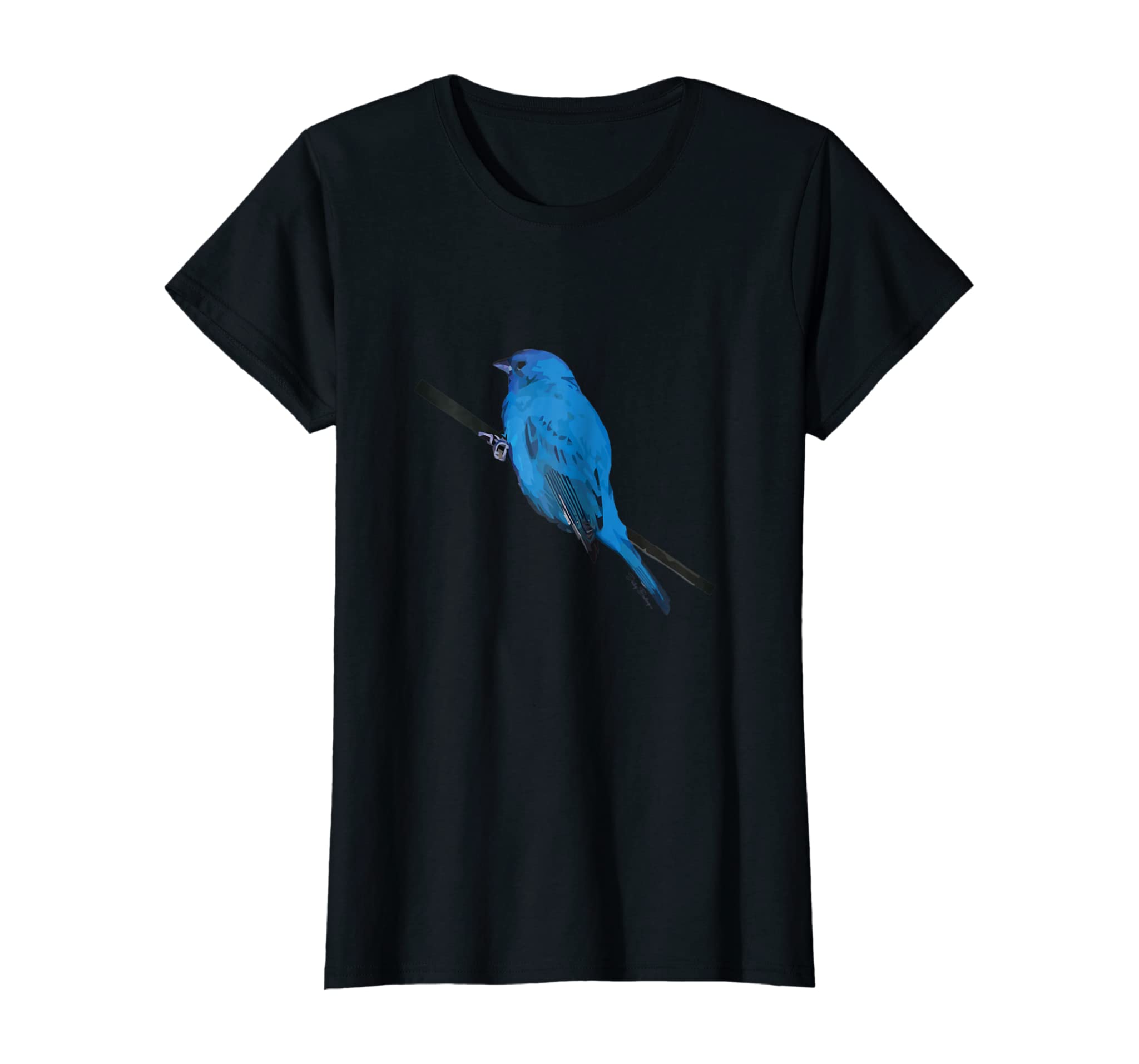 Patience Bluebird Of Happiness Womens Blue Bird Tees