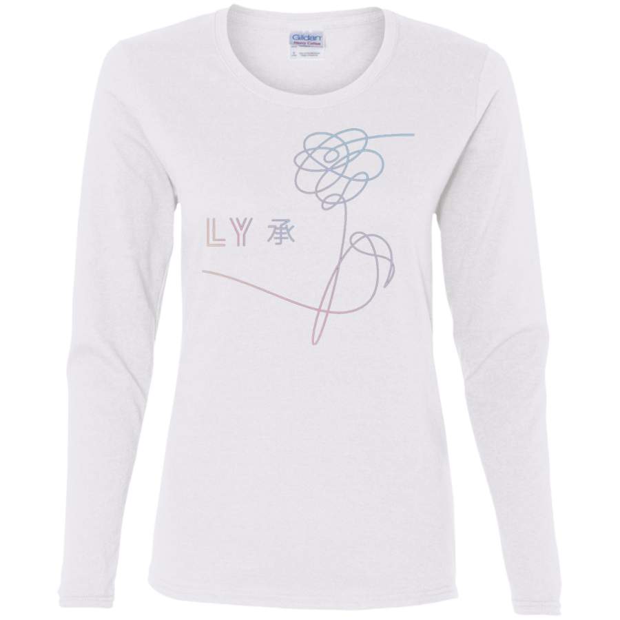 AGR BTS Love Yourself Ladies’ Cotton LS T-Shirt