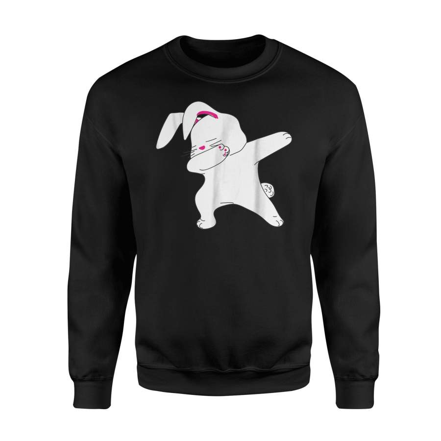 Dabbing Easter Bunny Funny Happy Easter Bunny Face Sweatshirt