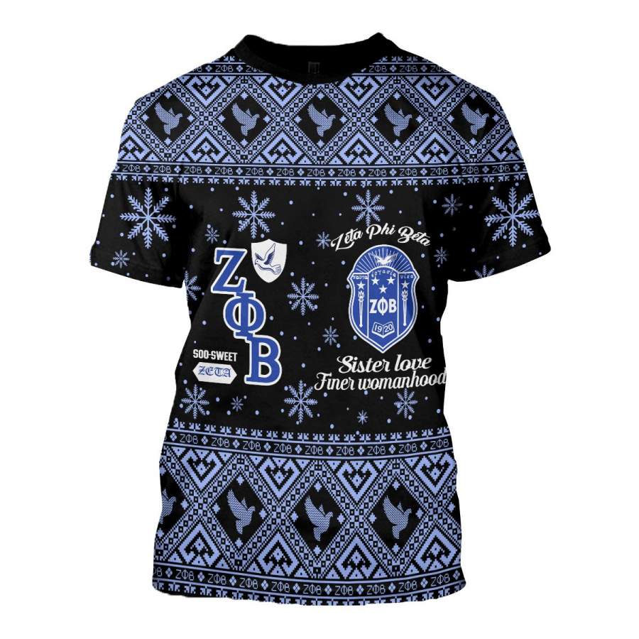 3D ALL OVER ZETA PHI BETA UGLY SWEATER 18920191