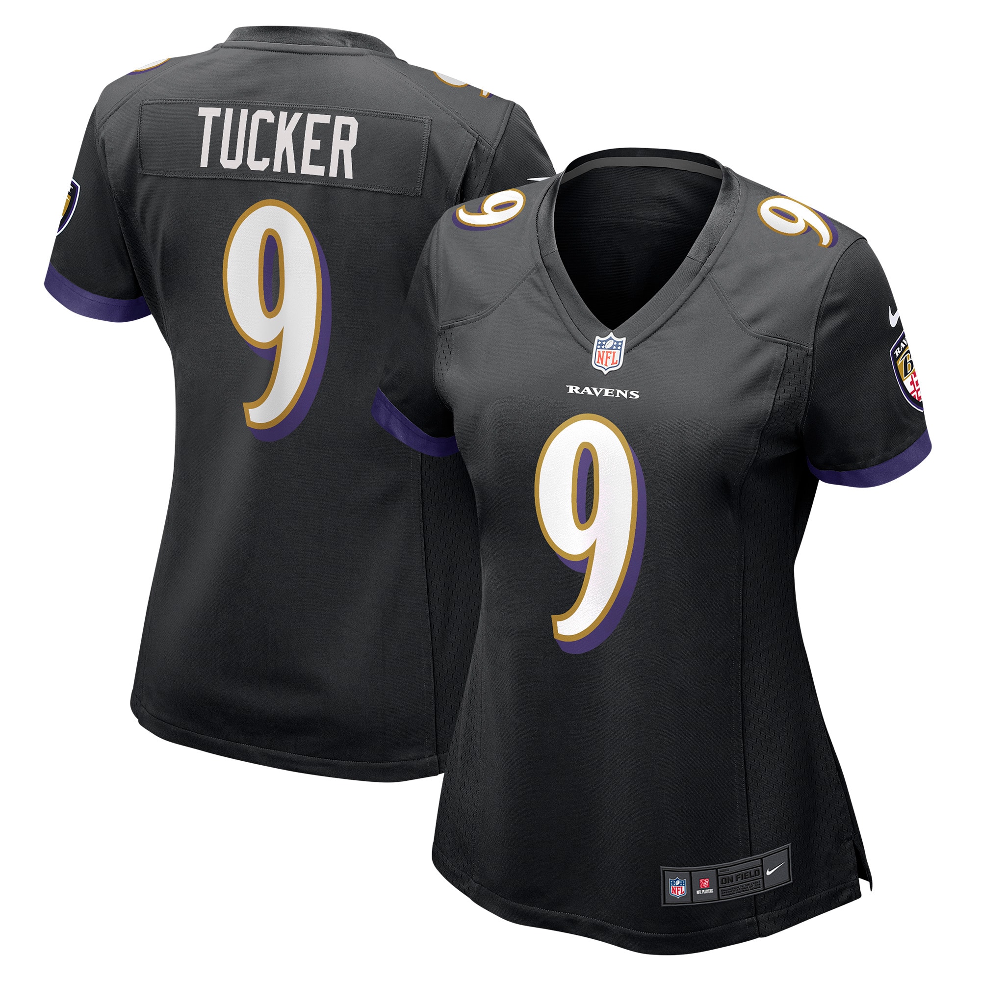 Justin Tucker Baltimore Ravens Women's Game Jersey – Black