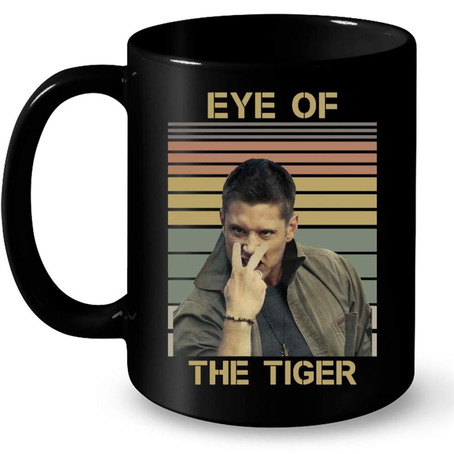 Eye Of The Tiger Classic Vintage – Full-Wrap Coffee Black Mug