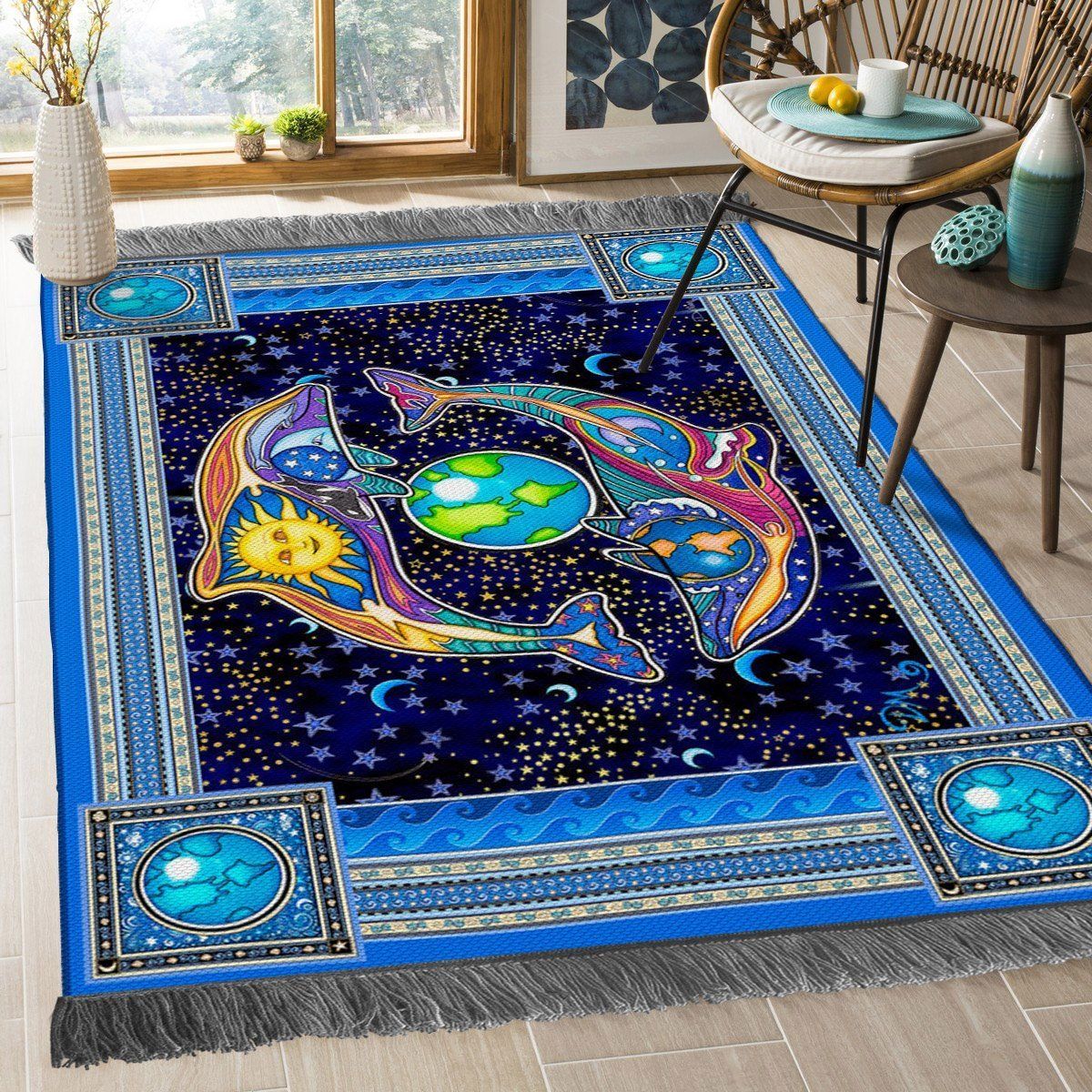 Dolphin Floor Overlay, Floor Rugs