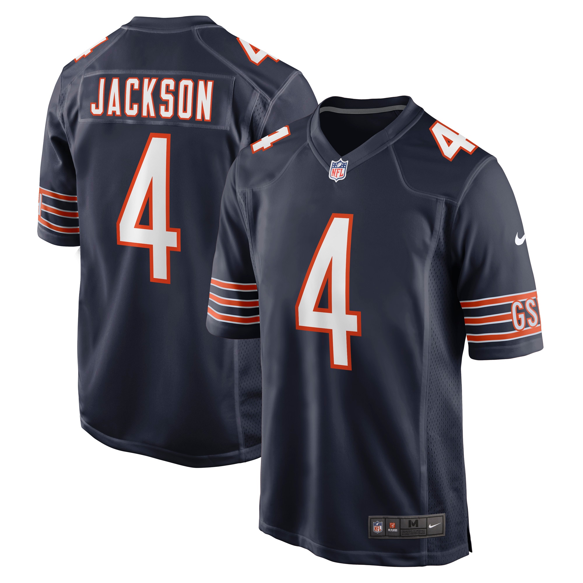 Men’s Chicago Bears Eddie Jackson Navy Game Player Jersey