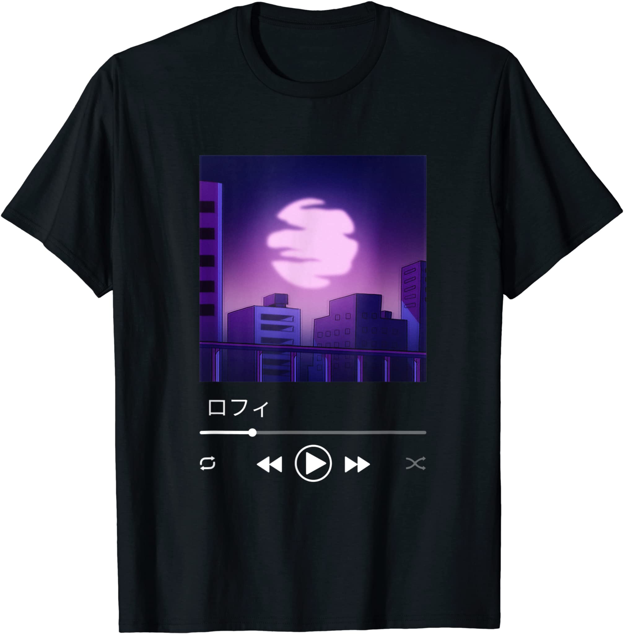 90’s Japanese Lofi Aesthetic Retro Vintage Music Player T-Shirt