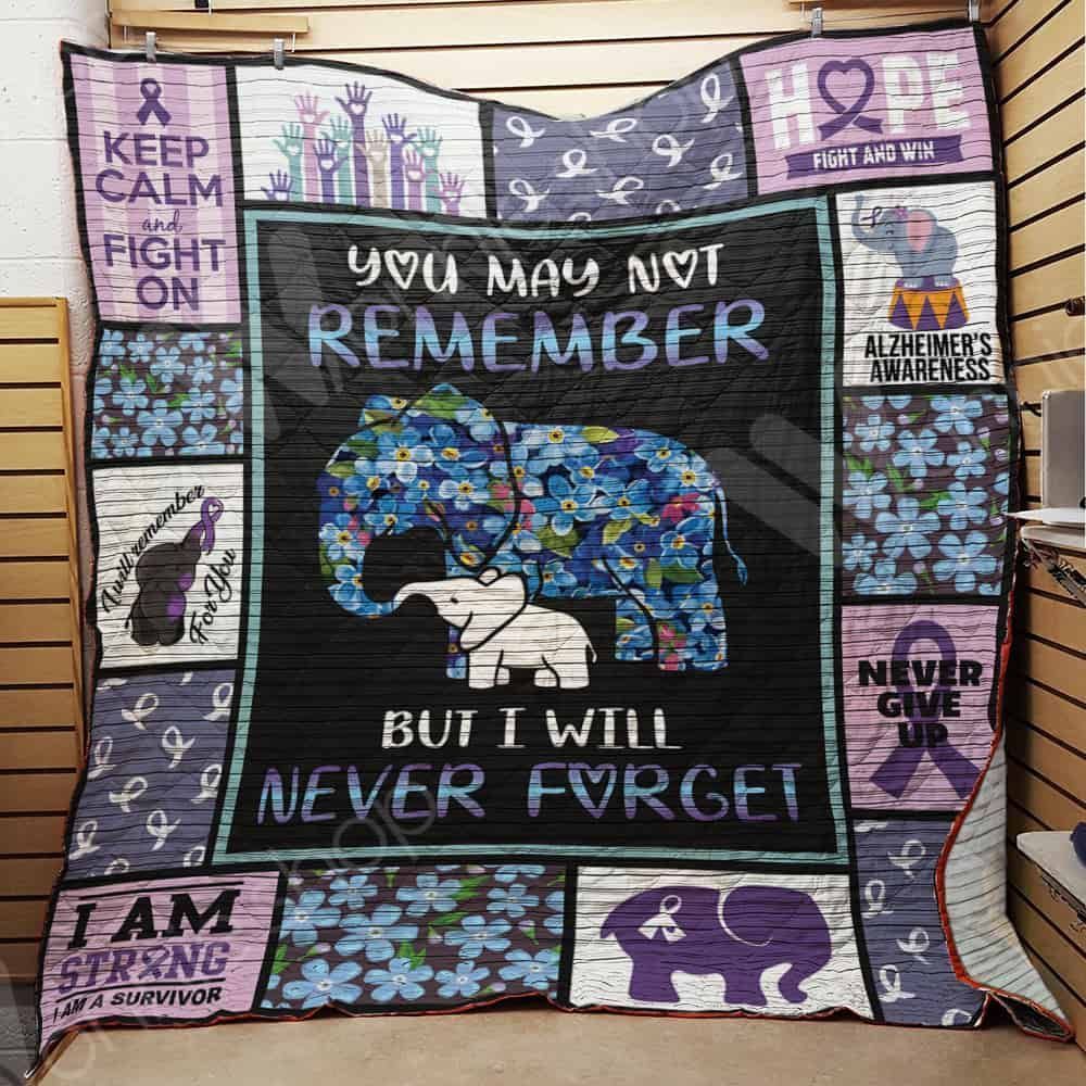 Alzheimer Elephant Ee Quilt Inkpfv