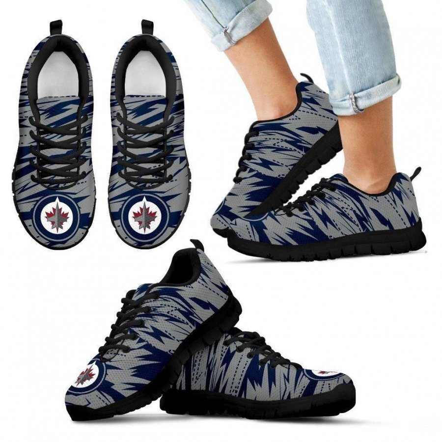 Brush Strong Cracking Comfortable Winnipeg Jets Sneakers #867