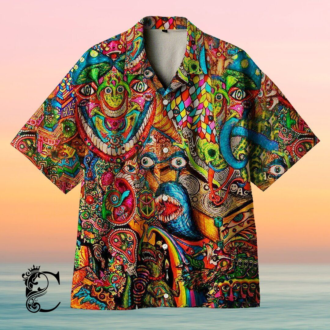 Amazing Psychedelic Corner Unisex Hawaiian Shirt