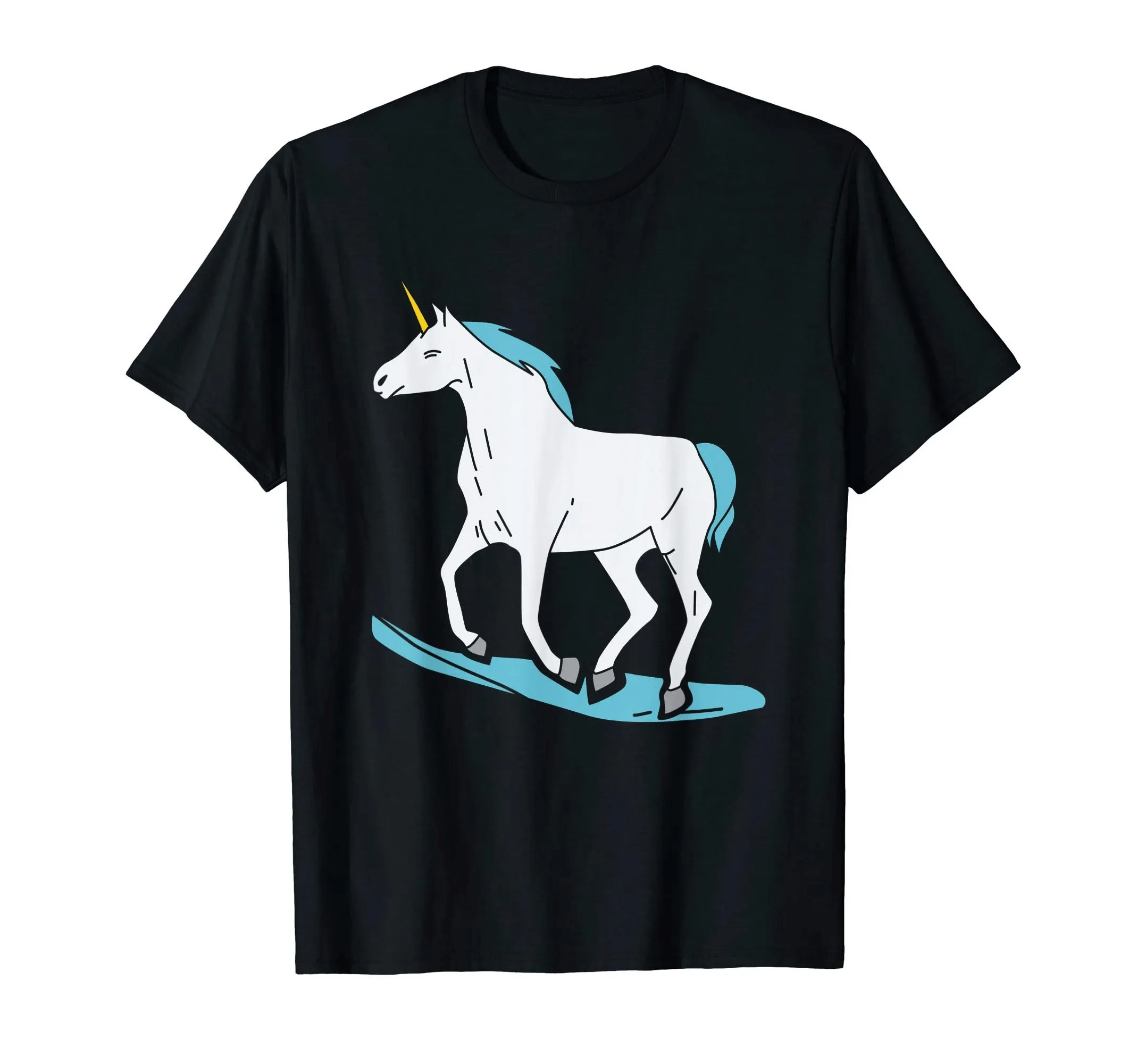 Surfing Unicorn Surfer Girl Tshirt Gift