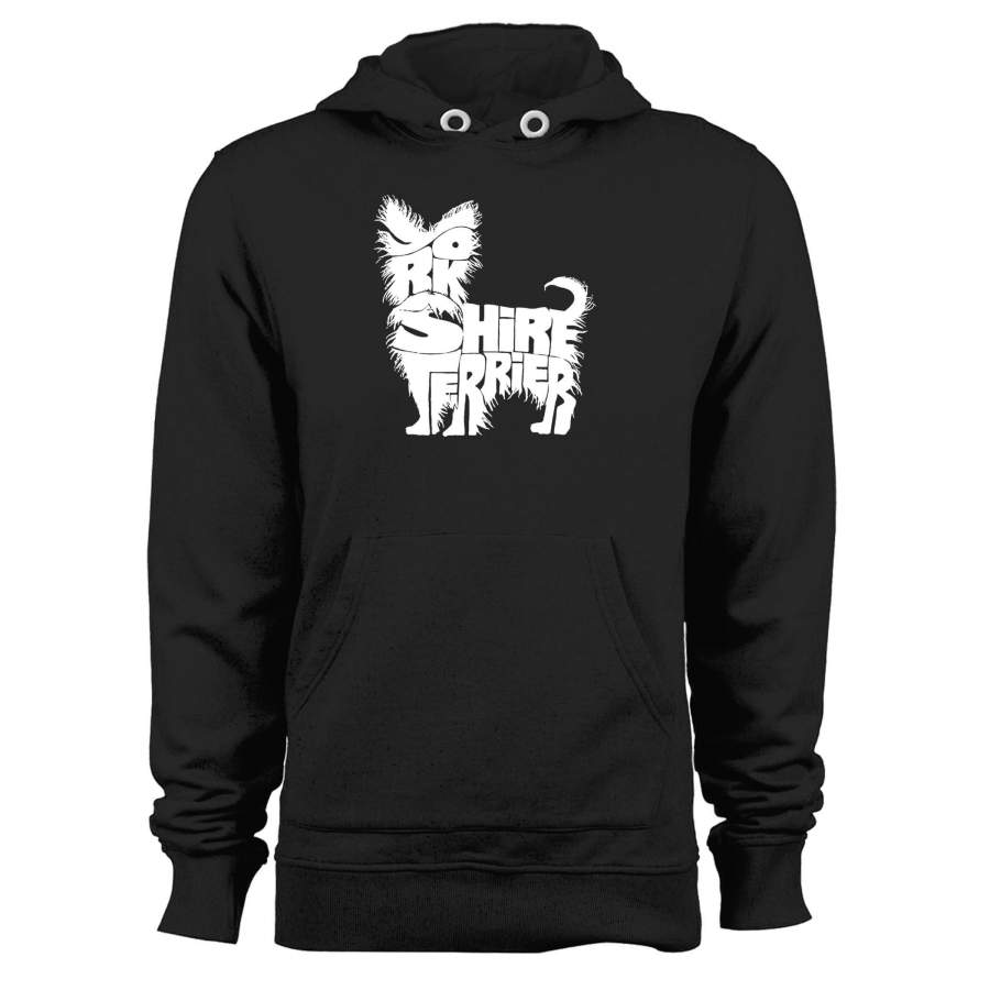 Yorkshire Terrier Calligram Unisex Hoodie