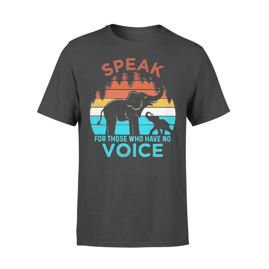 Speak For Those Who Have No Voice Elephant Vintage T-shirt