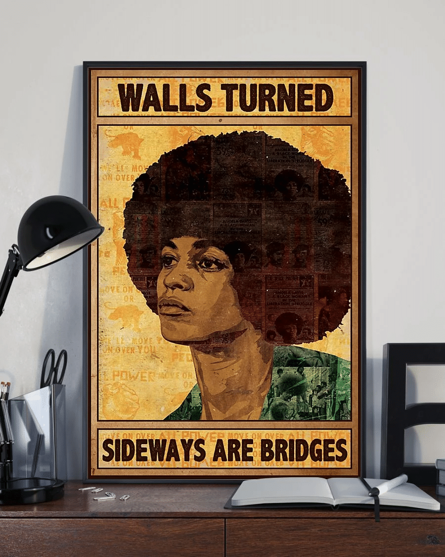 Afro Walls Turned Sideways Are Bridges Poster Canvas – Vintage Home Decor Wall Art Evg81174