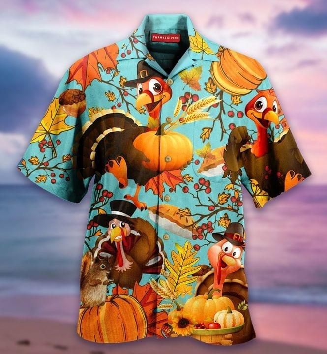 Happy Halloween Turkey Autumn Hawaii Shirt For Men Women Adult Ha58111