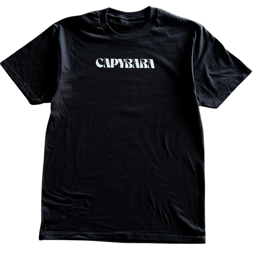 Capybara Nouveau Text Tee Shirt Outfit