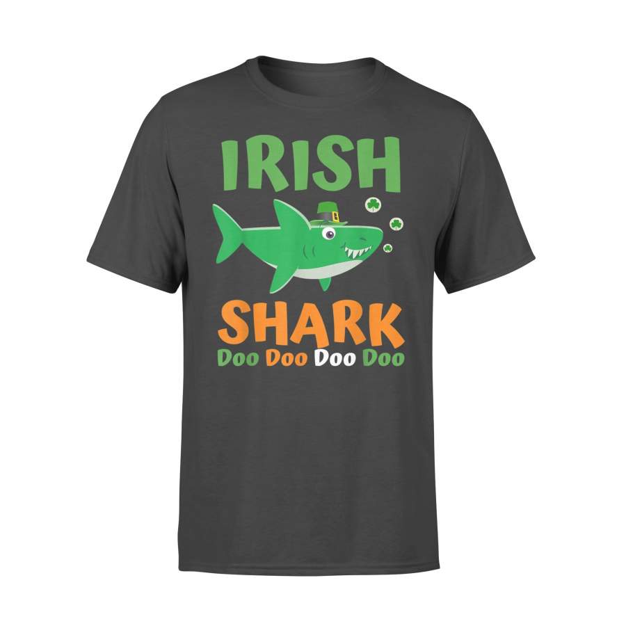 St Patricks Day T-Shirt Irish Shark Shirt  – Standard T-shirt