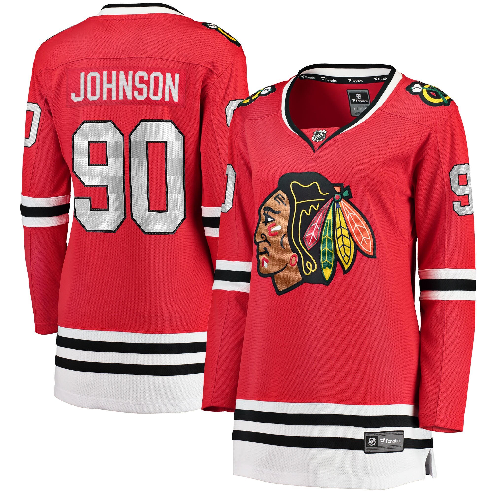 Women's Chicago Blackhawks Tyler Johnson Red Breakaway Player Jersey