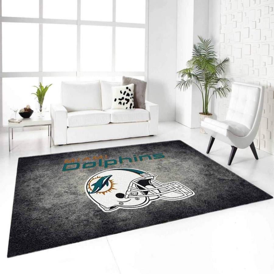 Miami Dolphins rug, Football rug Floor Decor