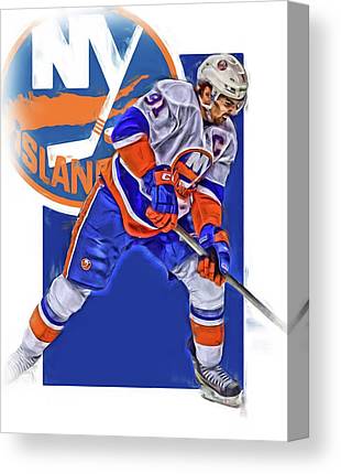 John Tavares New York Islanders Oil Art Series 2 Joe Hamilton Canvas Print