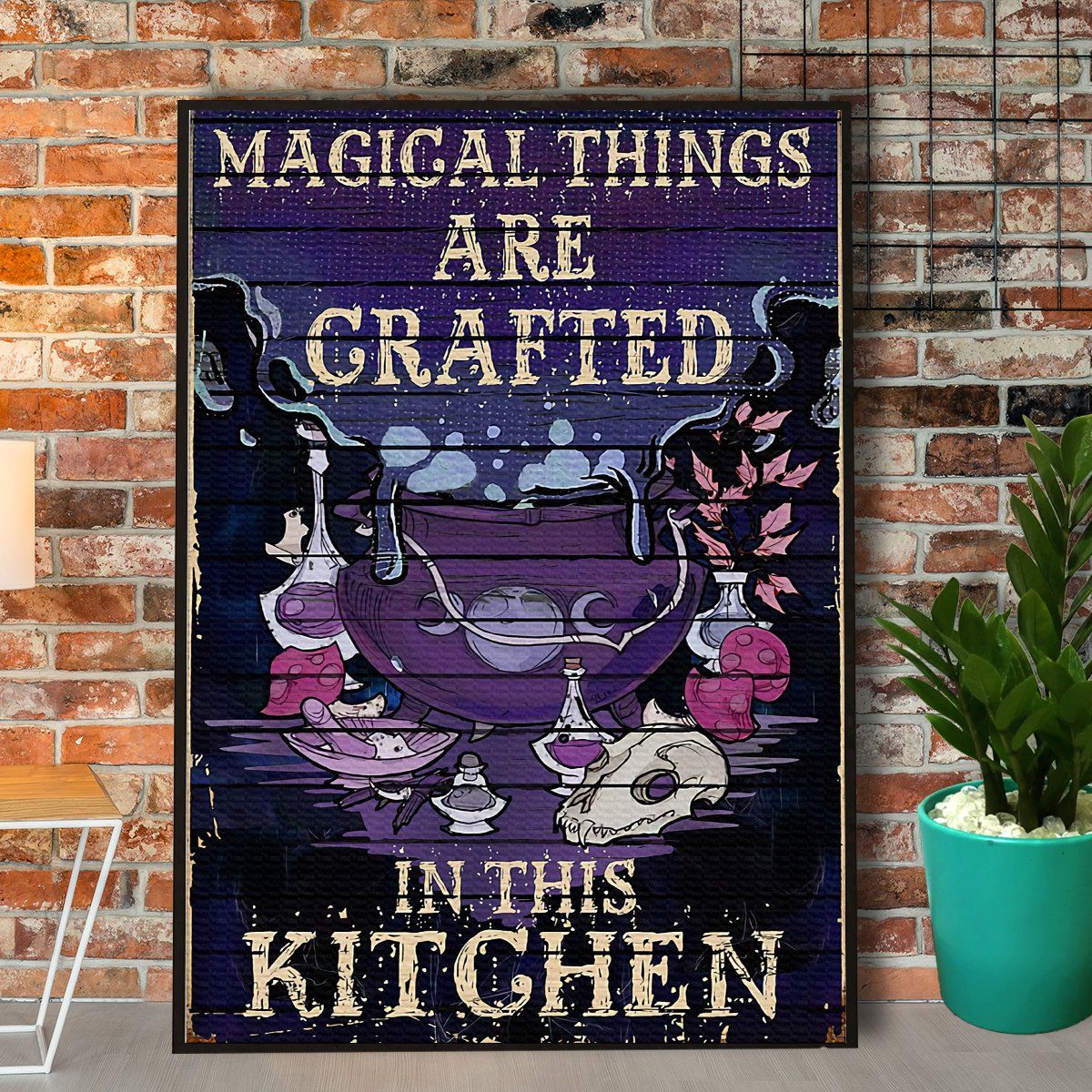 Magical Things Are Crafted In This Kitchen Halloween Full Size Canvas Prints Poster Wall Art