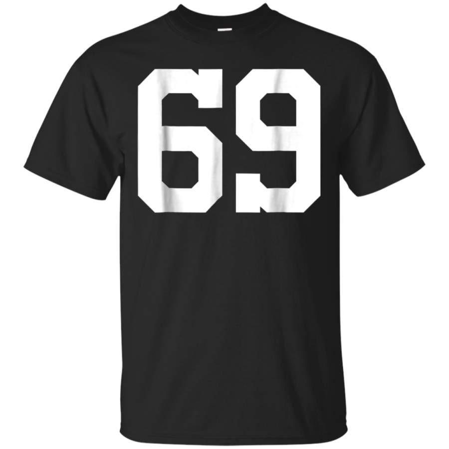 AGR 69 Sports Jersey Number T-Shirt for Team Fan Player Coach