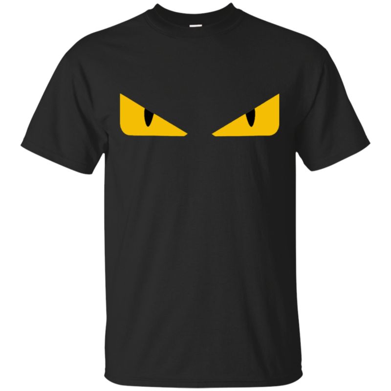 Black Fendi Monster Yellow Eyes T-shirt