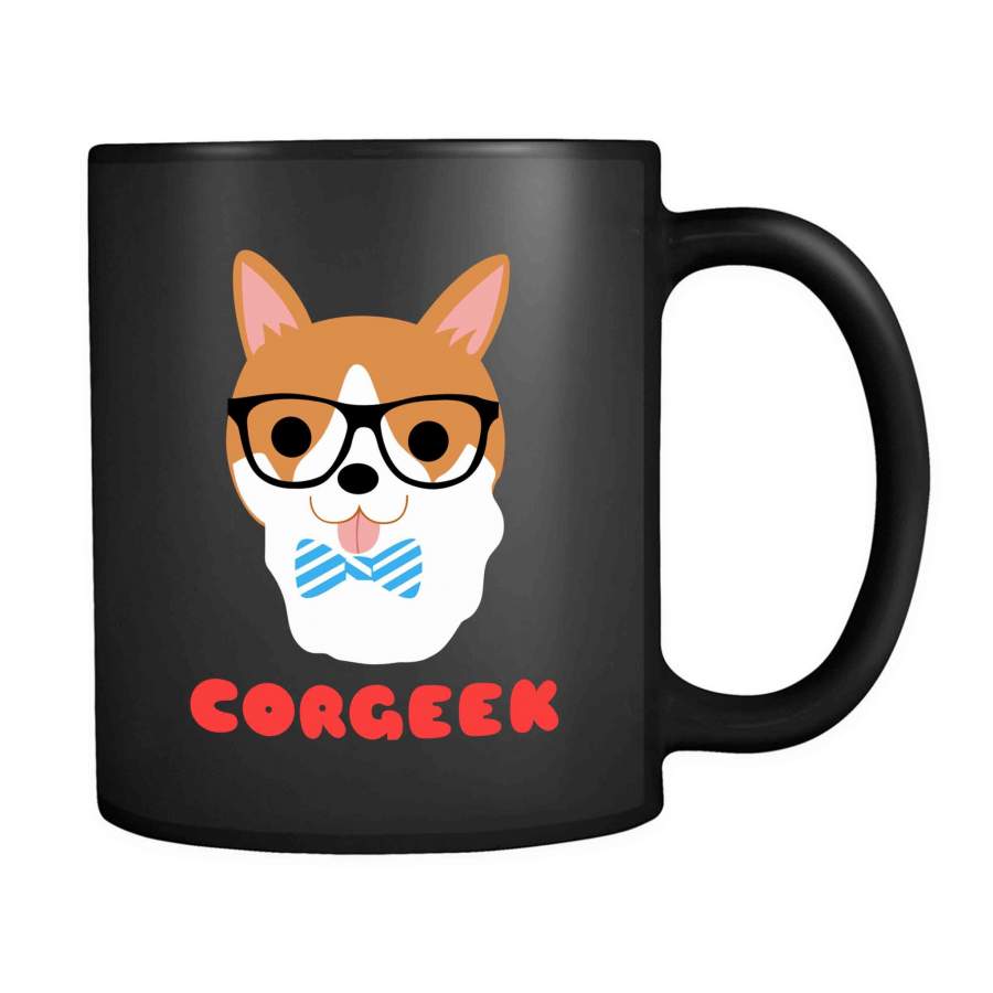 Cute Nerdy Corgeek Corgi Puppy Love 11oz Mug