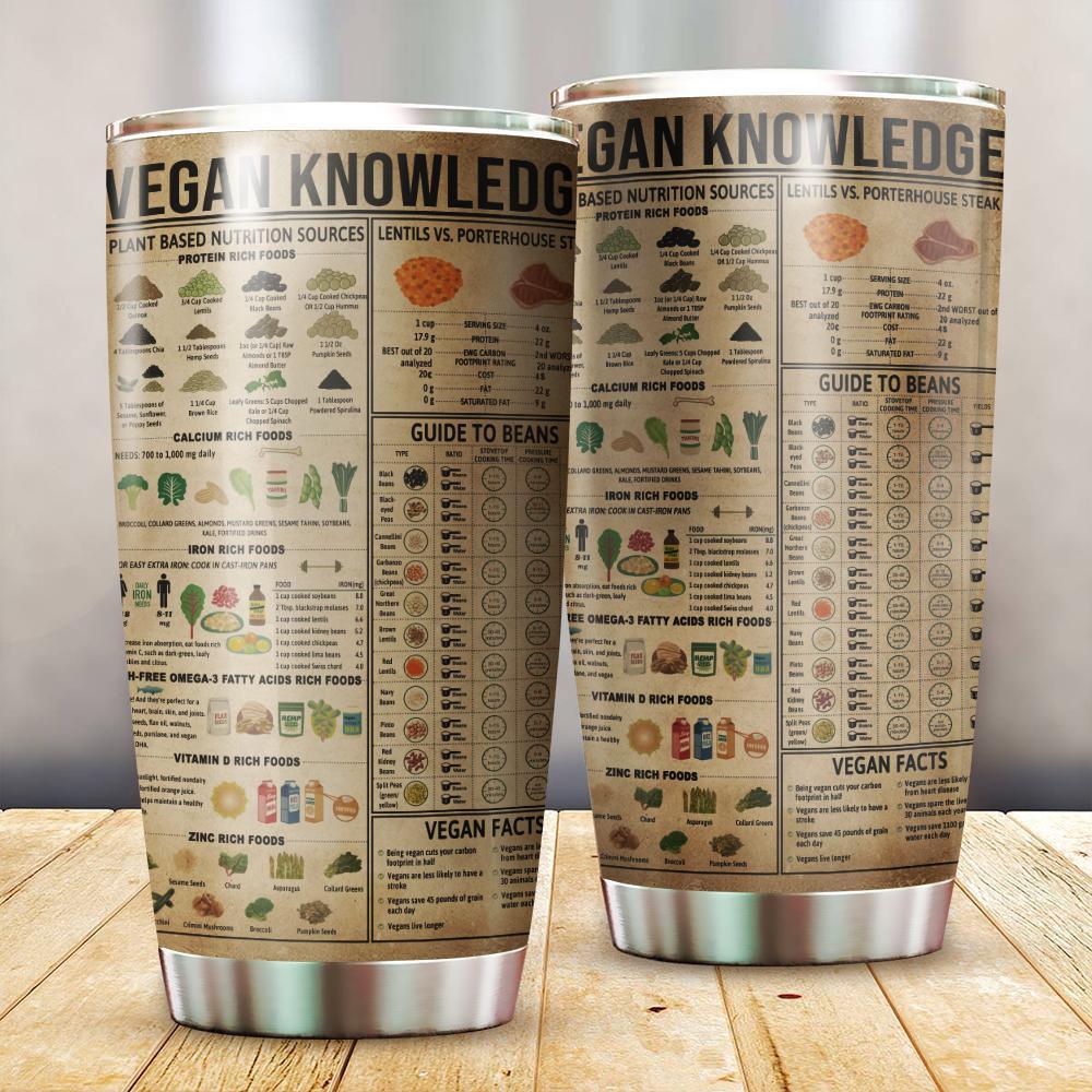 Vegan Knowledge Tumbler Ta032325