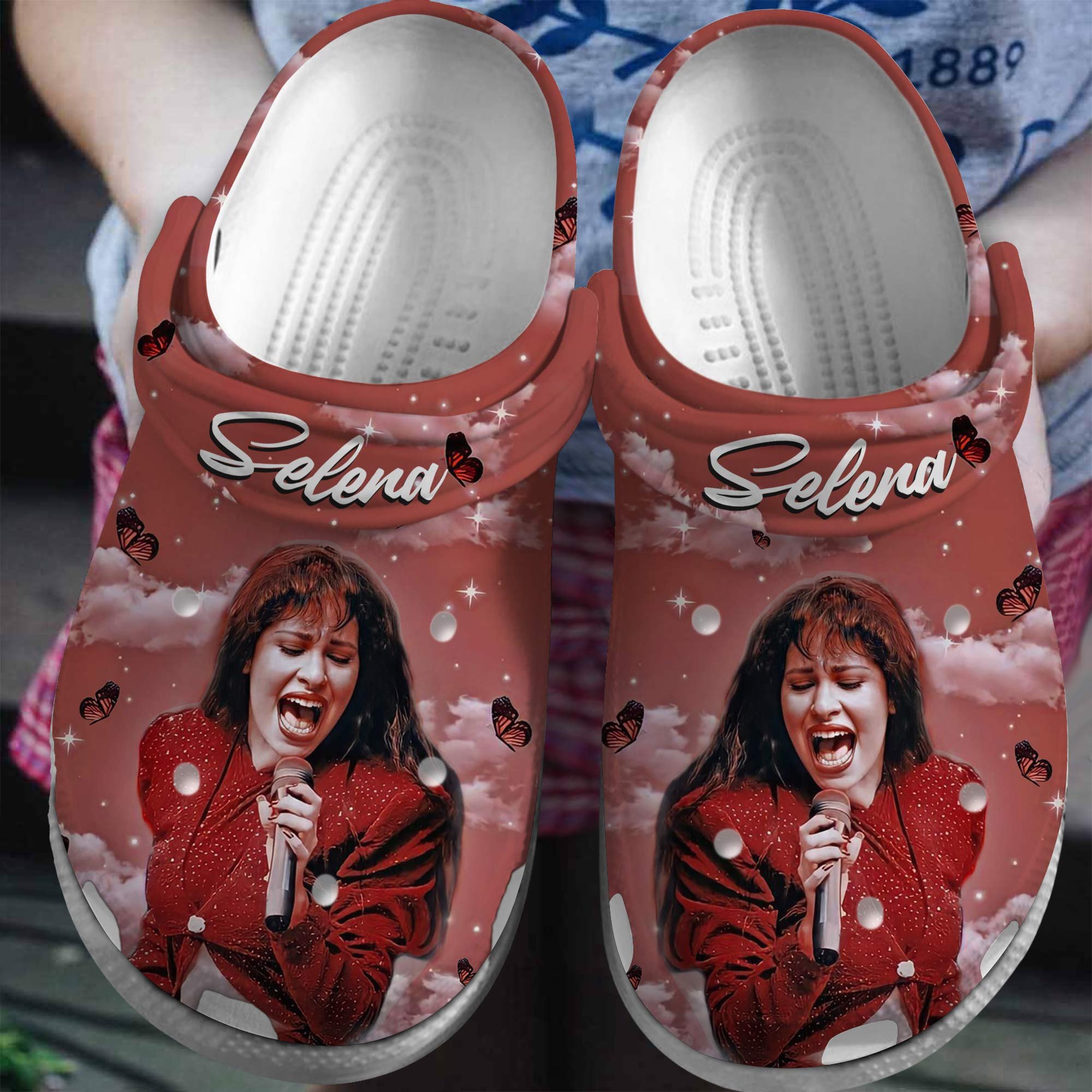 Selena Singer Music Crocs Crocband Clogs Shoes Comfortable For Men Women and Kids