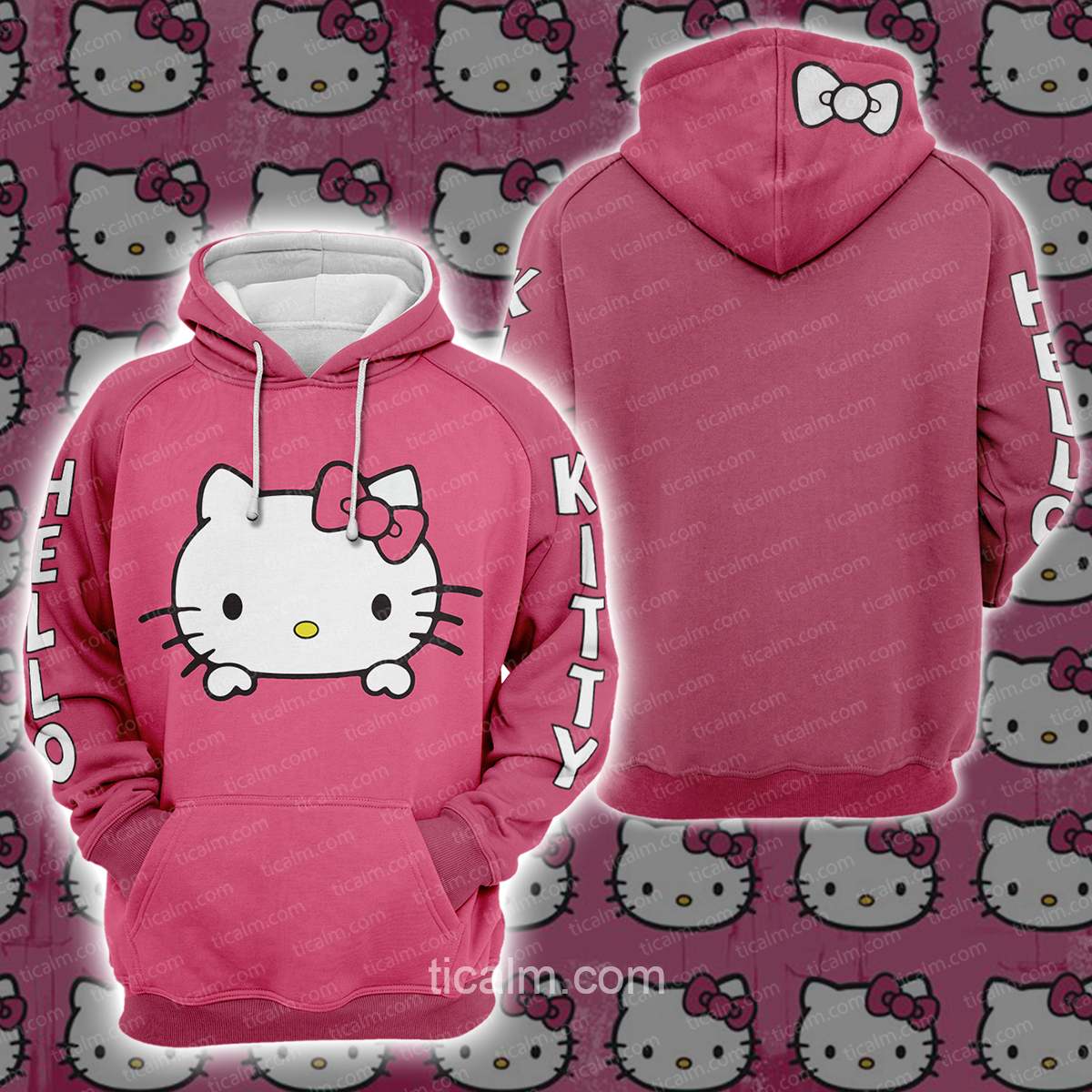 Hello Kitty Pullover Hoodie – Teepoem Ltd