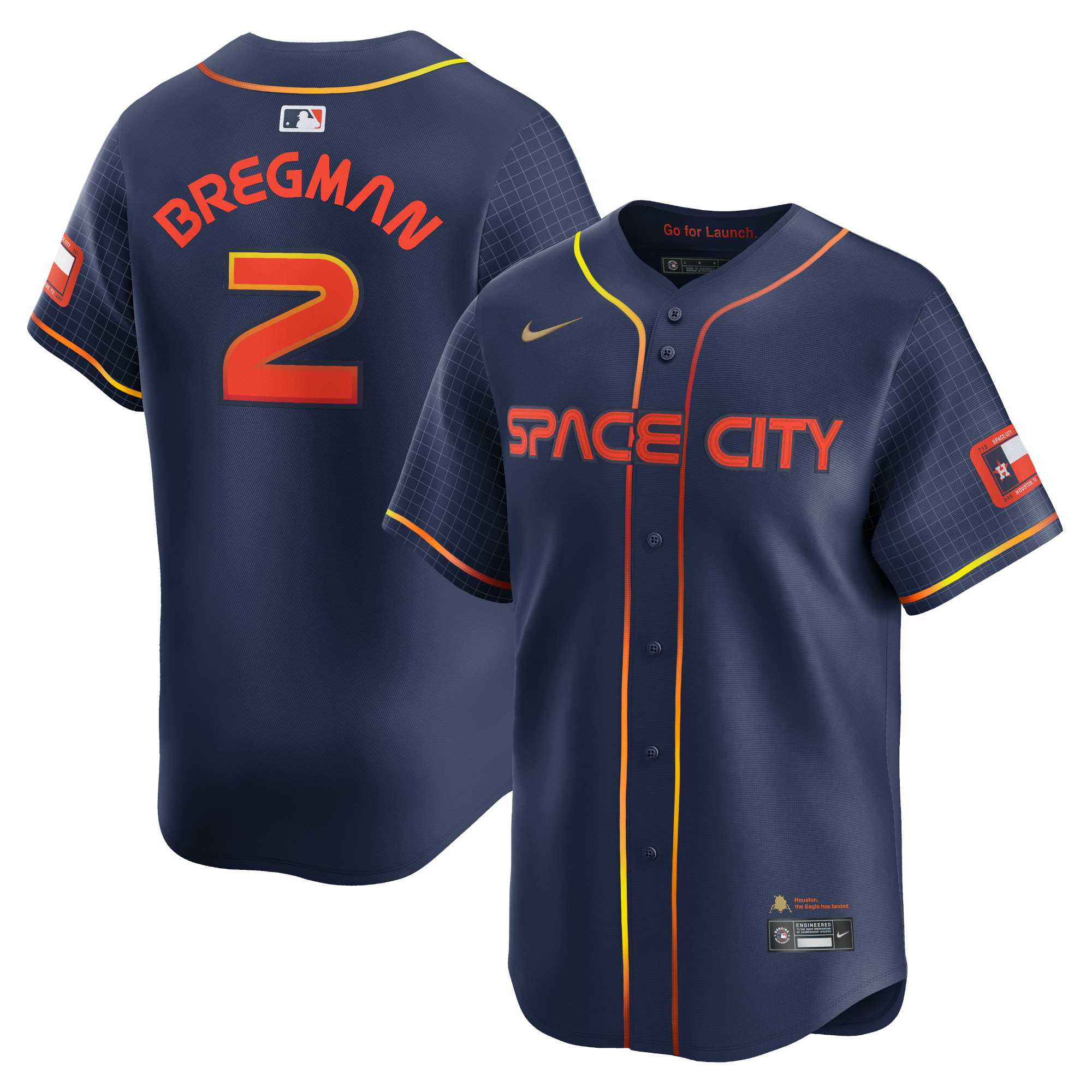 Alex Bregman Houston Astros City Connect Limited Player Jersey – Navy