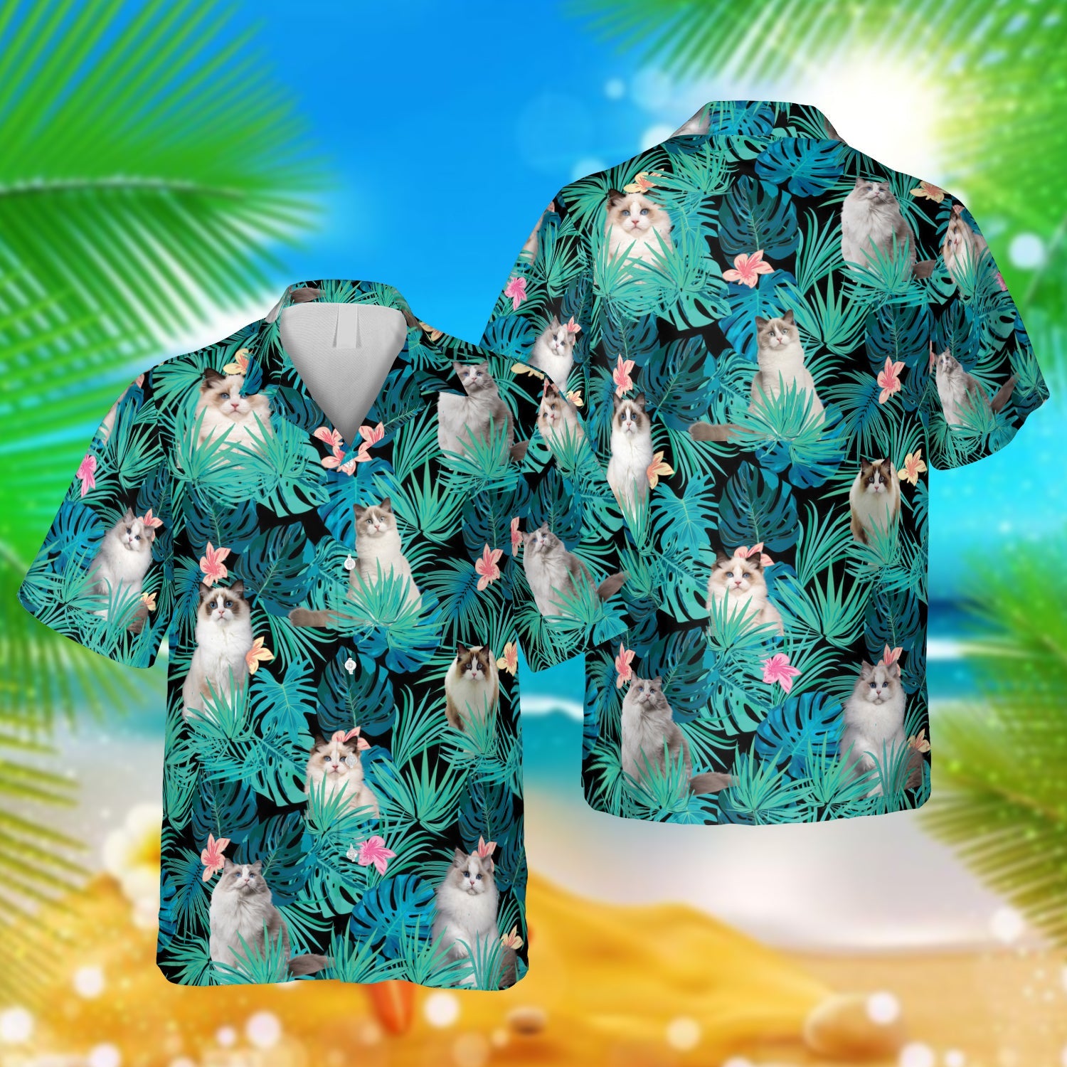 Ragdoll Kitty Hawaiian Beach Apparel For Wife Ha53527