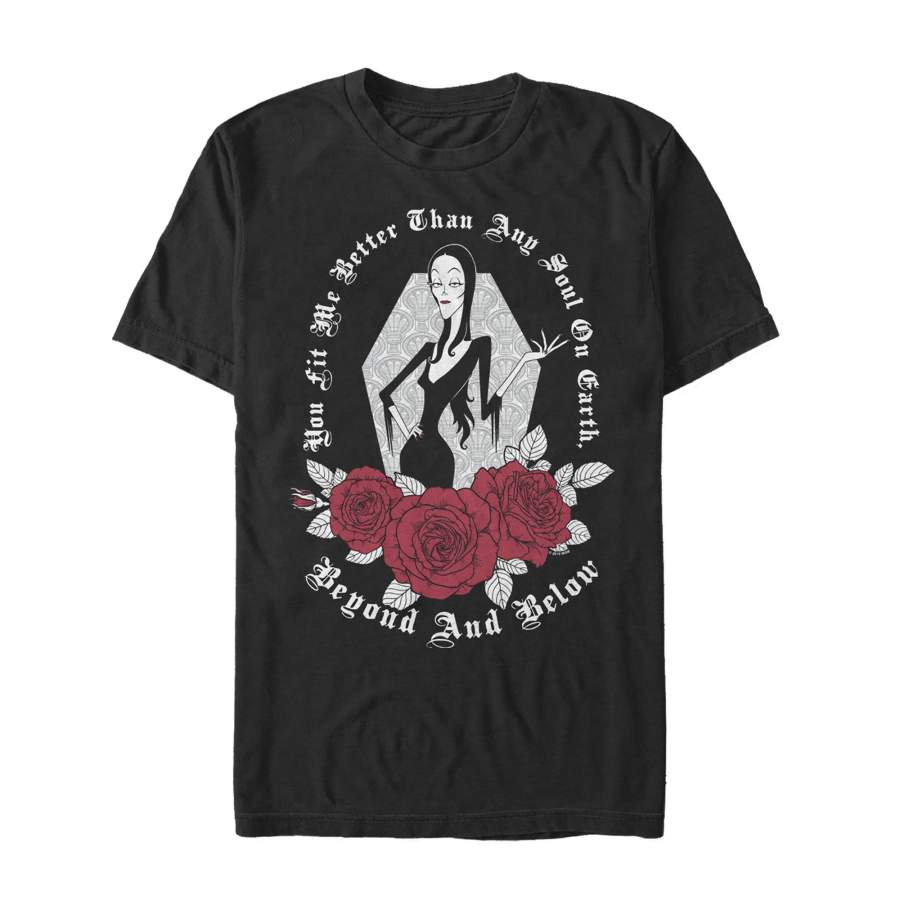 Addams Family Men’s Morticia Love Declaration  T Shirt