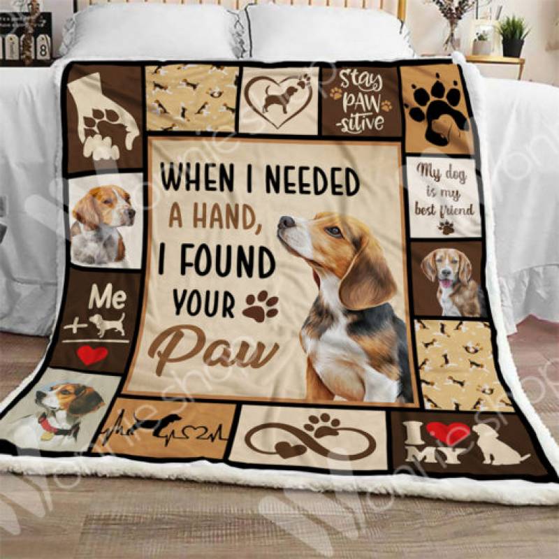 Beagle Dog Sherpa Blanket OCT1805 85O34