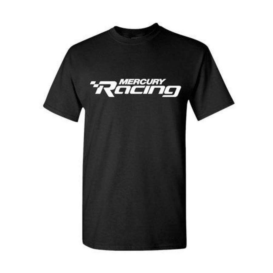 Classical Mercury Marine Racing Black Short Sleeve Mens T-Shirt