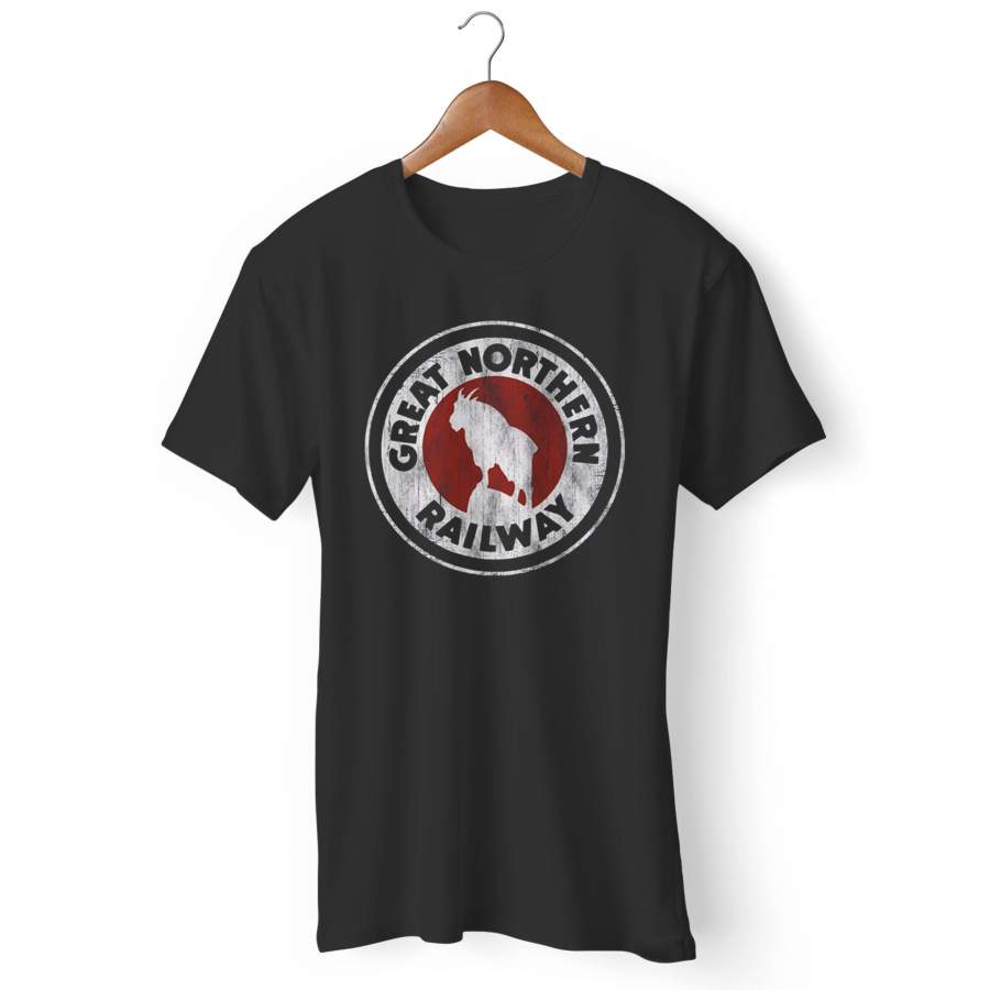 Great Northern Railway Locomotive Vintage Railroad Man’s T-Shirt