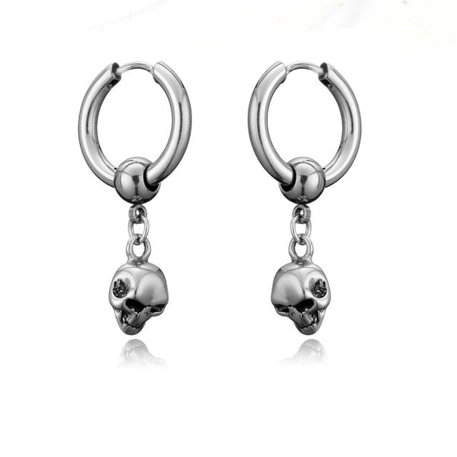 Skull Stainless Steel Earrings