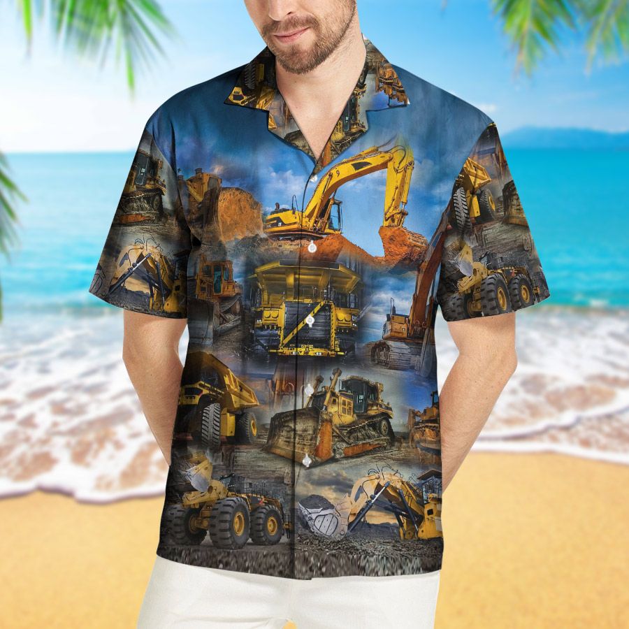 Heavy Equipment Hawaiian Shirt Ha44682