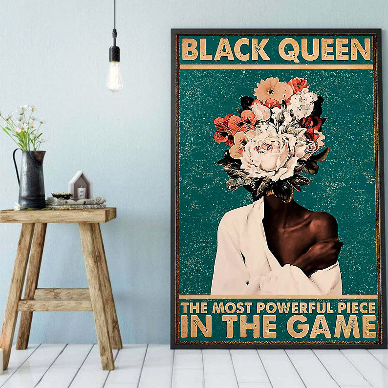 African Custom Canvas Unique Black Lives Matter Poster Art Print Empowered Women African Men Beautiful Wall Canvas